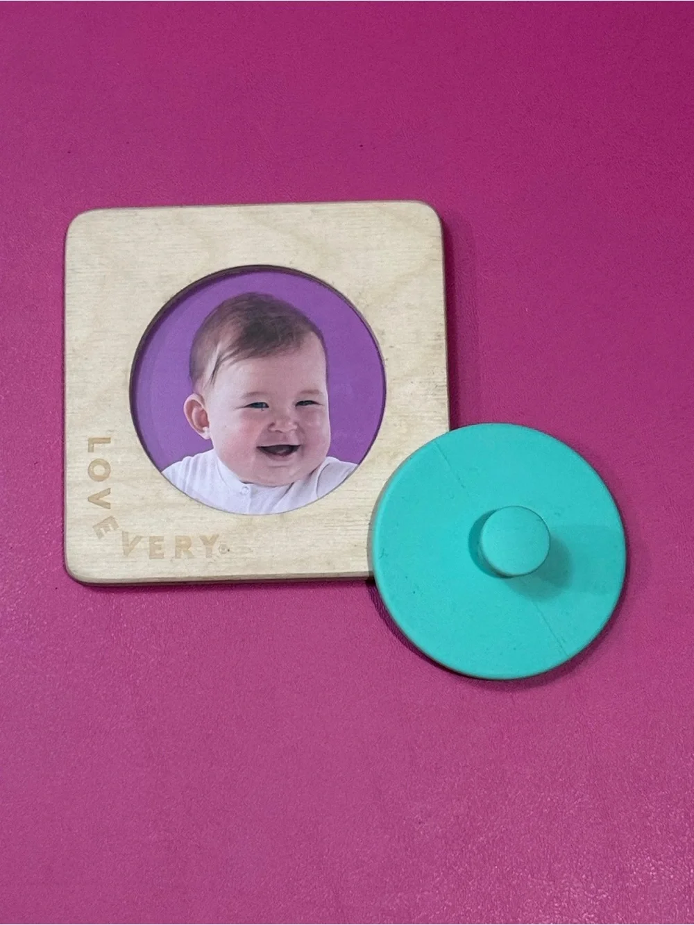Lovevery First Puzzle from The Inspector Play Kit Infant Wood Silicone Puzzle